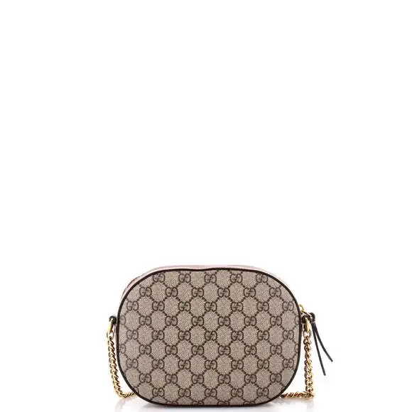 Gucci Chain Crossbody Bag Gg Coated #220278G12B - Picture 3 of 7